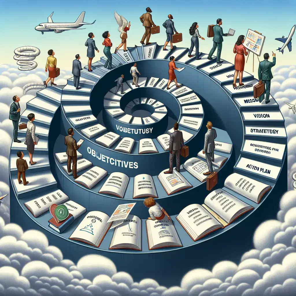 Representation of Step by Step Guide to Setting Goals in Your Business Plan